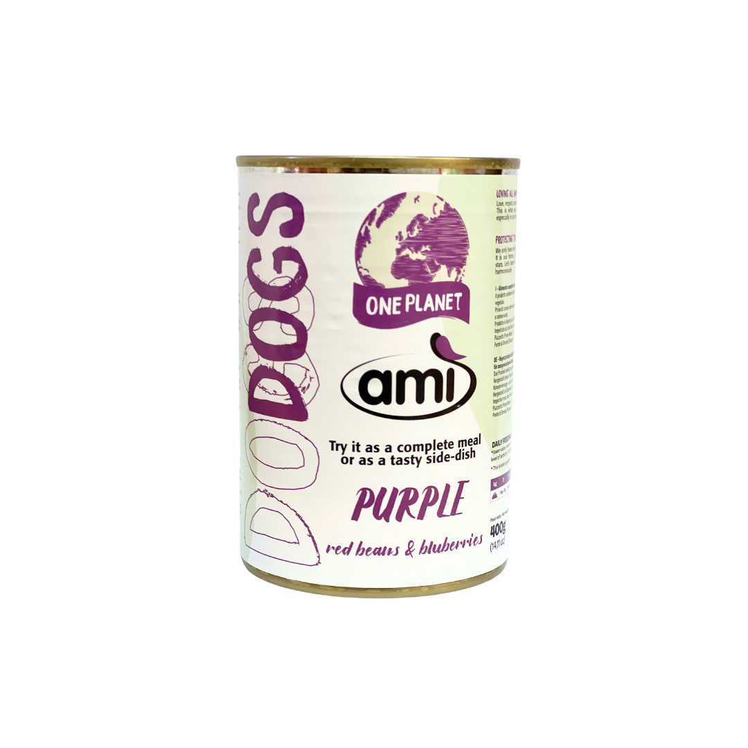 Ami Dog Wet Food ~ Red Beans & Blueberries (Purple)