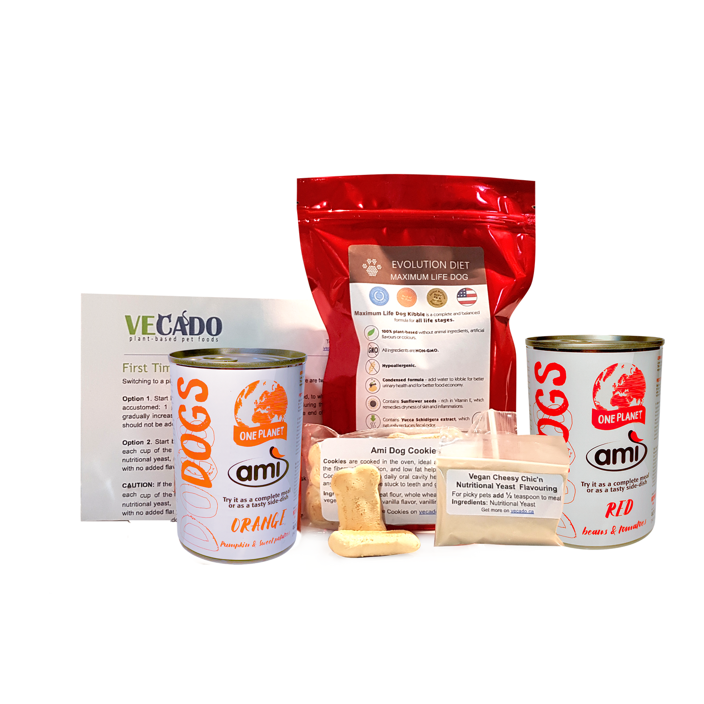 Ami Cans and Evolution Diet Kibble