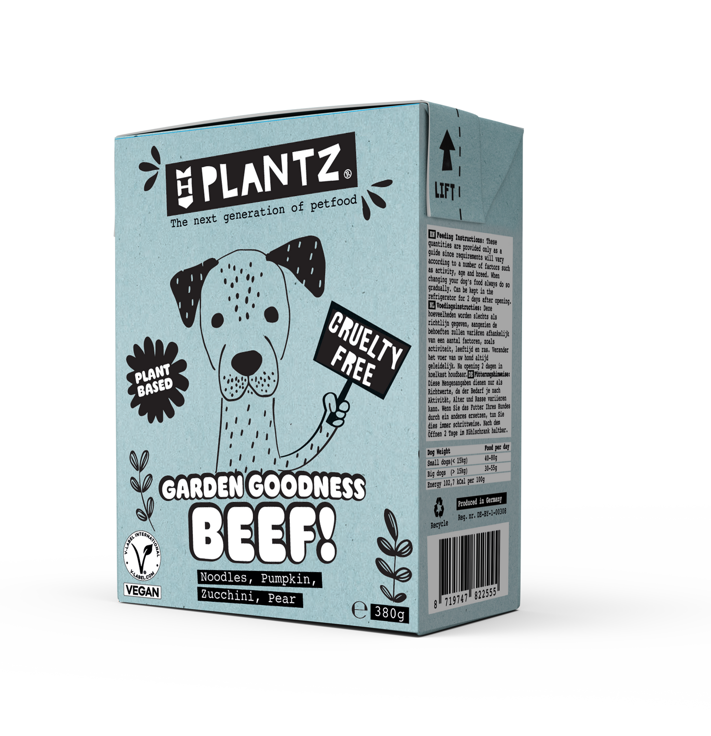 Plantz Vegan Beef-Like Moist Food - 380 g