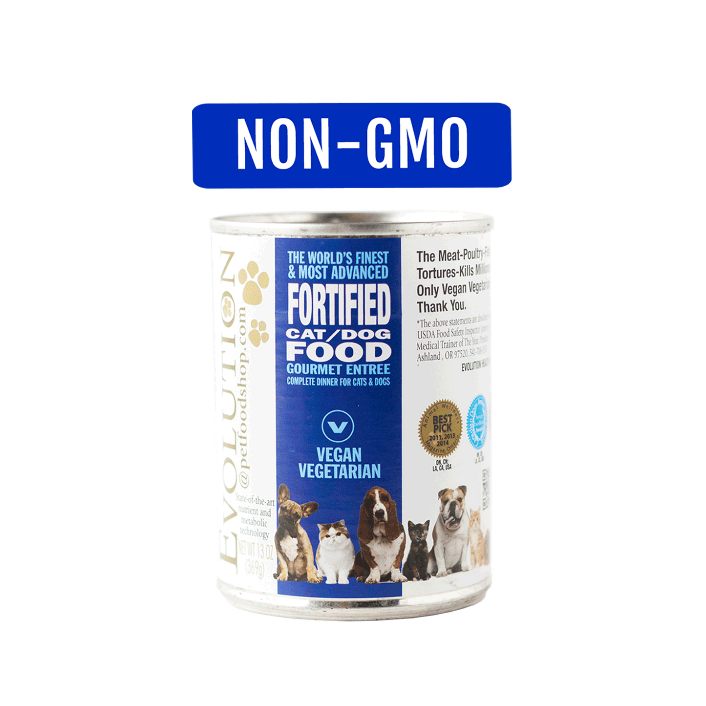 Evolution Diet Wet Food for Cats and Dogs ~ Gourmet Entree (Blue)