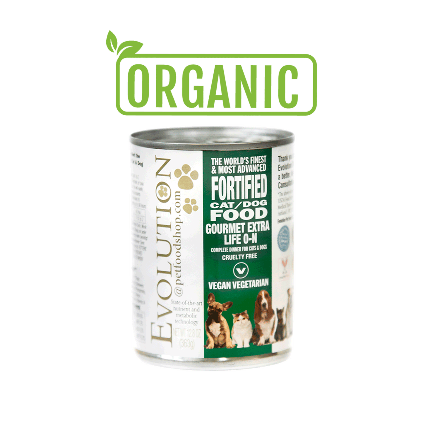Evolution Diet Wet Food for Cats and Dogs ~ Extra Life Organic (Green)