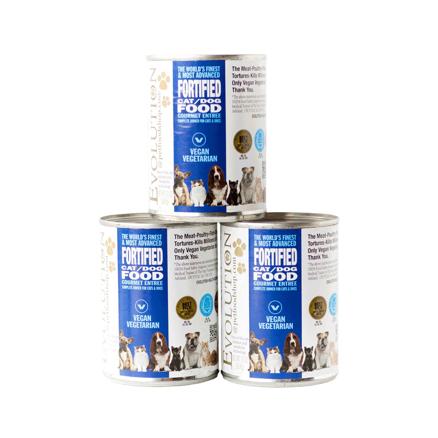 Evolution Diet Wet Food for Cats and Dogs ~ Gourmet Entree (Blue)