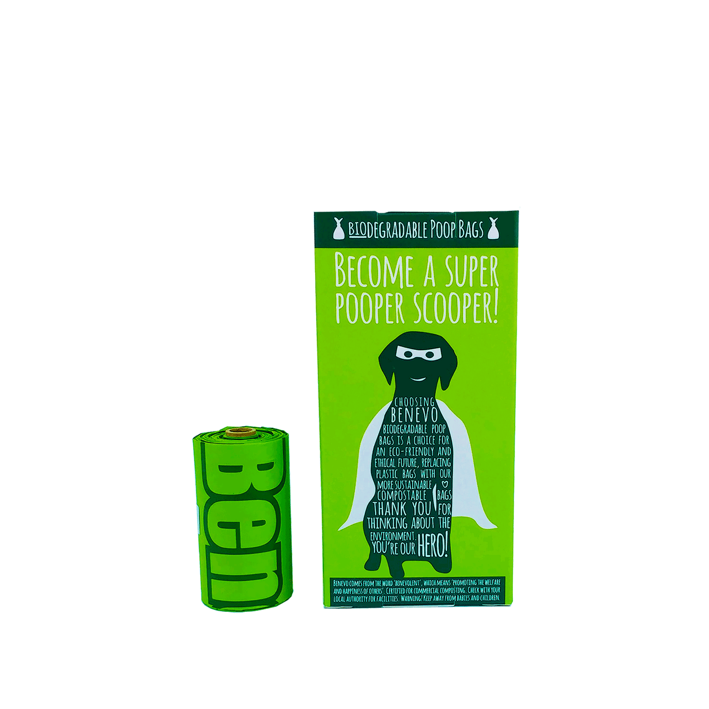 Benevo Biodegradable Poop Bags ~ 120 bags