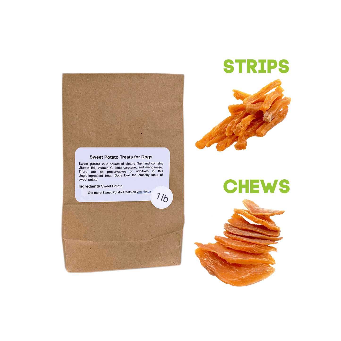Sweet Potato Dog Treats ~ Strips