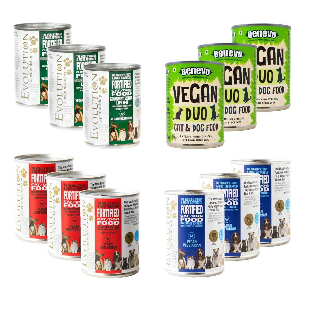 Assorted Vegan Cans for Cats - 12-pack