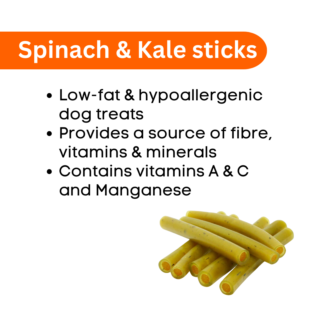 Benevo Pawtato Spinach & Kale Sticks - 120 g