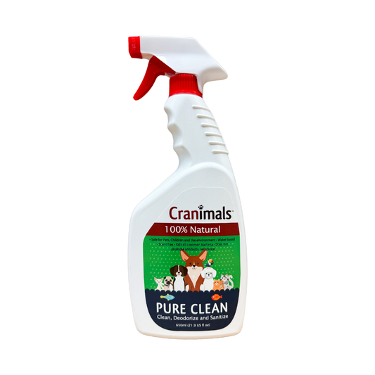 Cranimals 100% Natural Cleaner, Deodorizer and Sanitizer - 650 ml