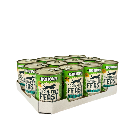 Benevo Grain-Free Vegetable Feast - Complete Food for Adult Dogs - Case of 12 cans